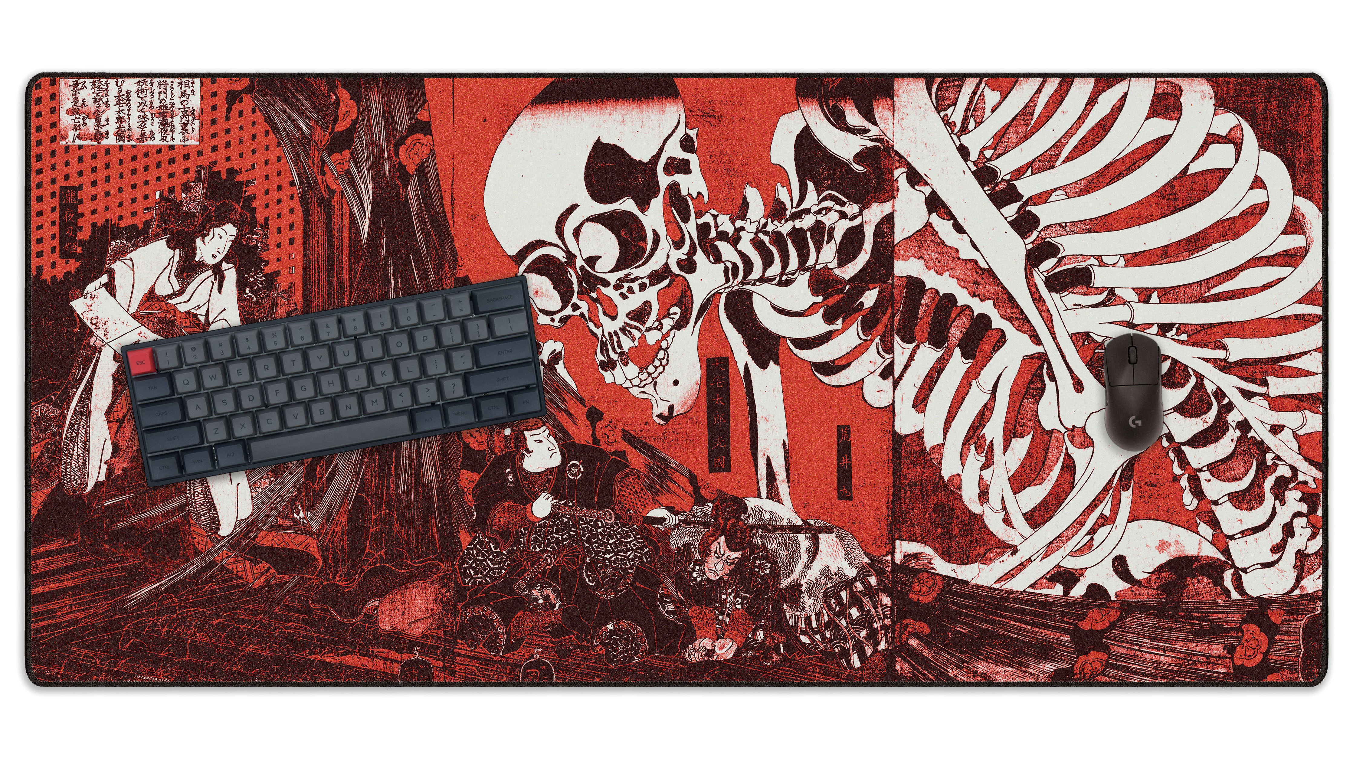 Skeleton Spectre, by Utagawa Kuniyoshi - The Mousepad Company