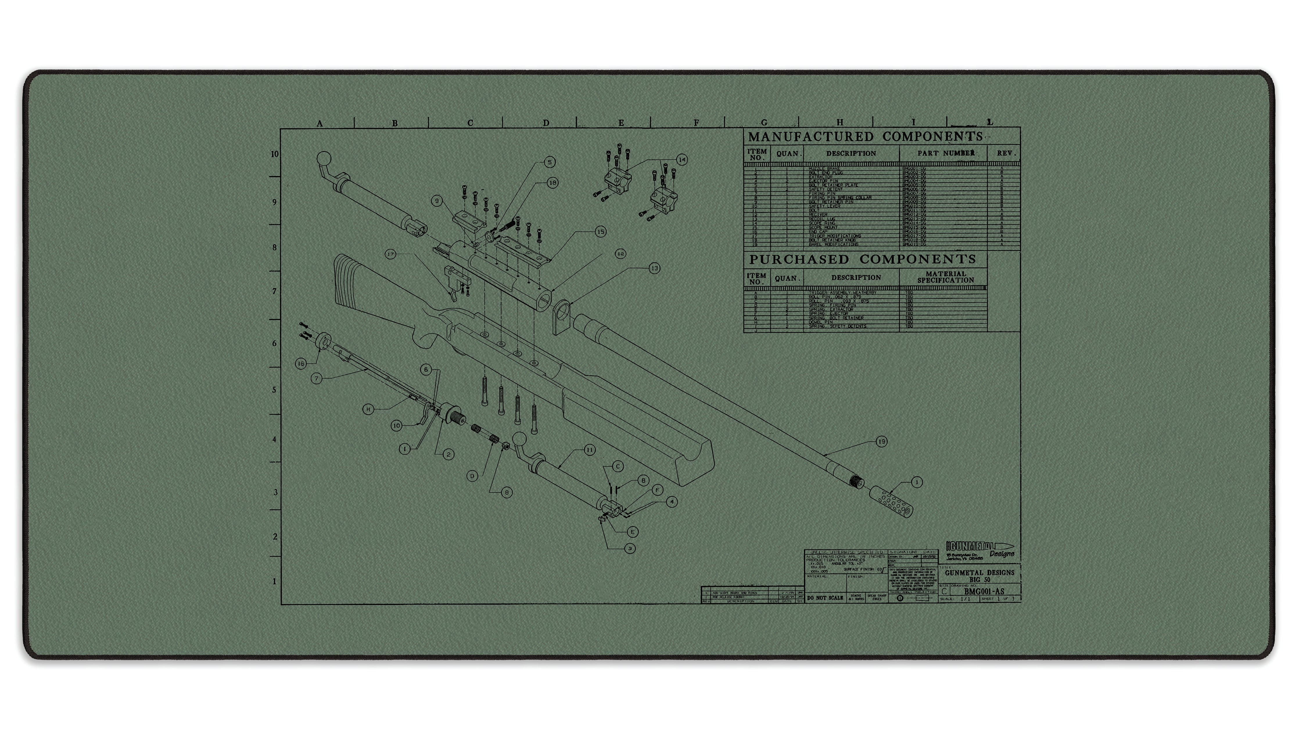 BROWNING 50 CAL - The Mousepad Company
