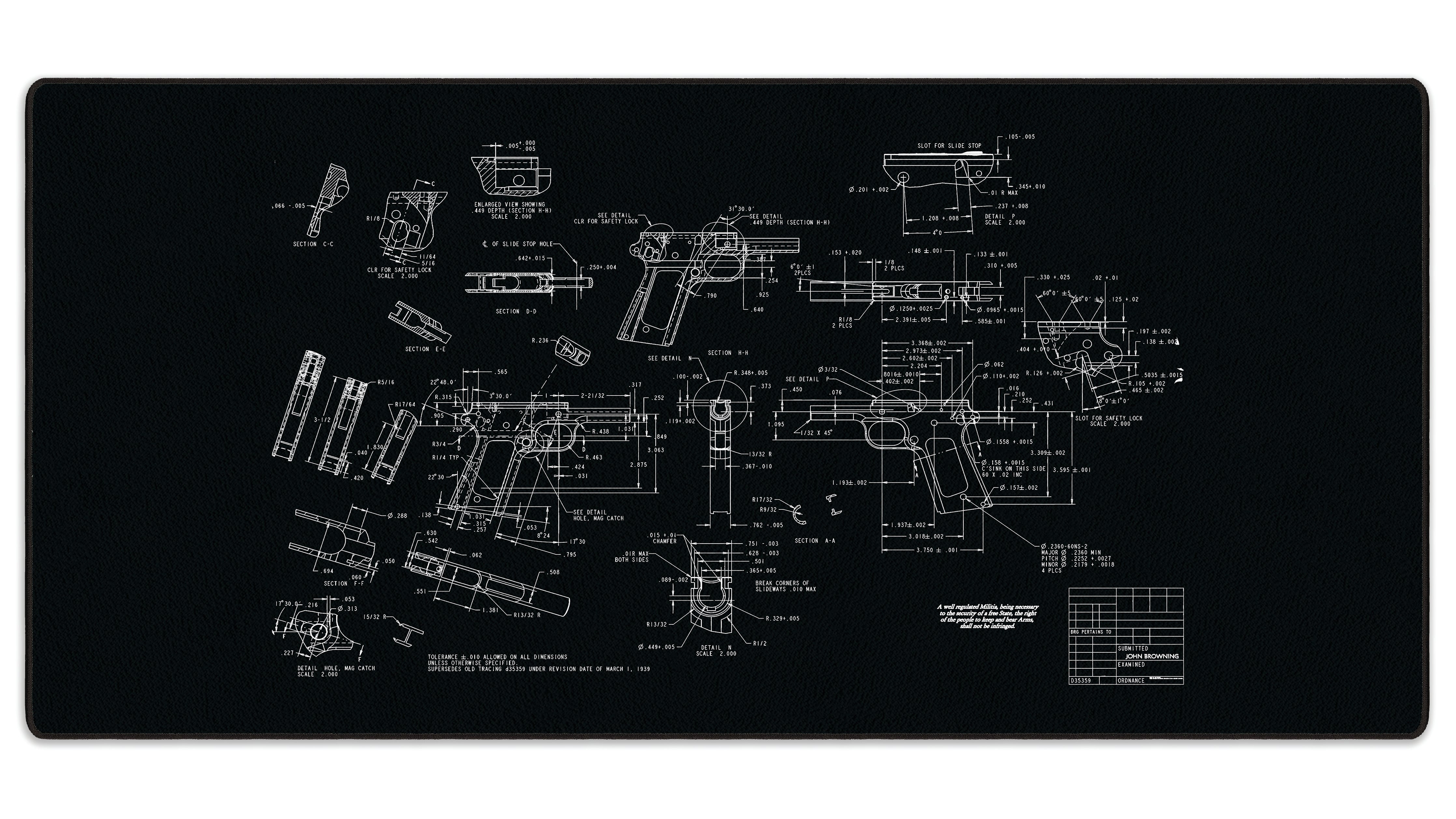 BROWNING 1911 - The Mousepad Company