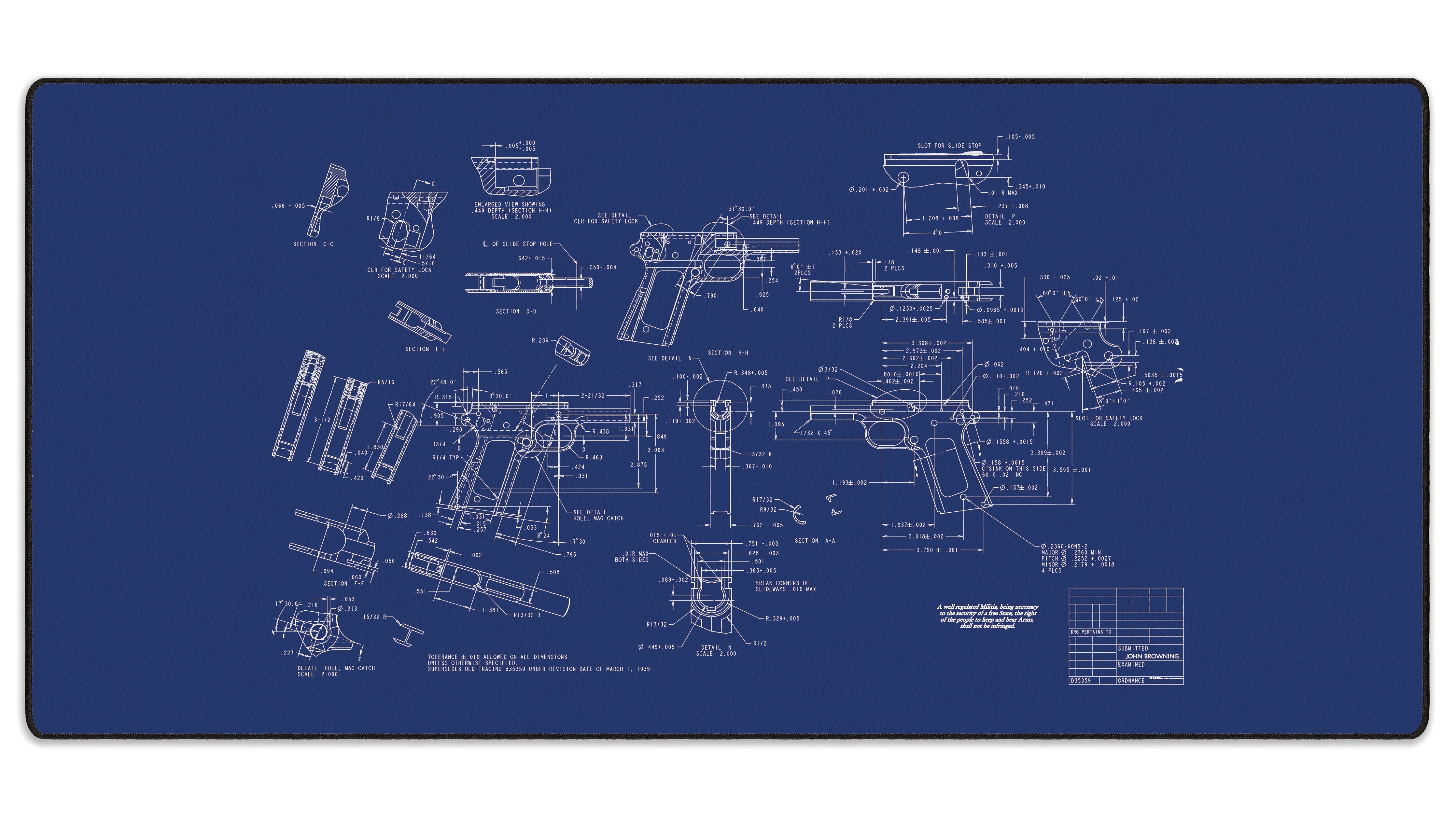 BROWNING 1911 - The Mousepad Company