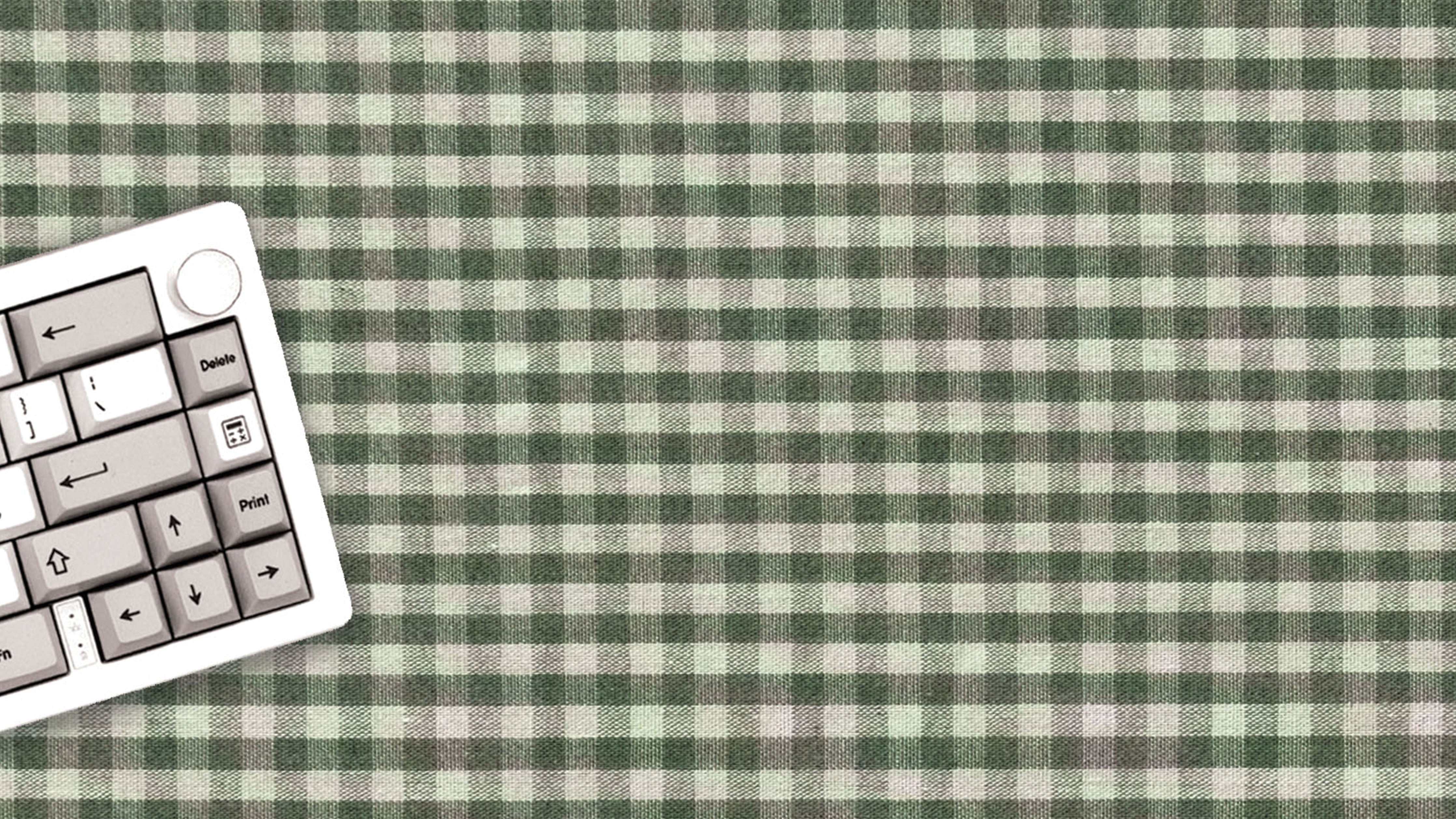 Green Gingham - The Mousepad Company