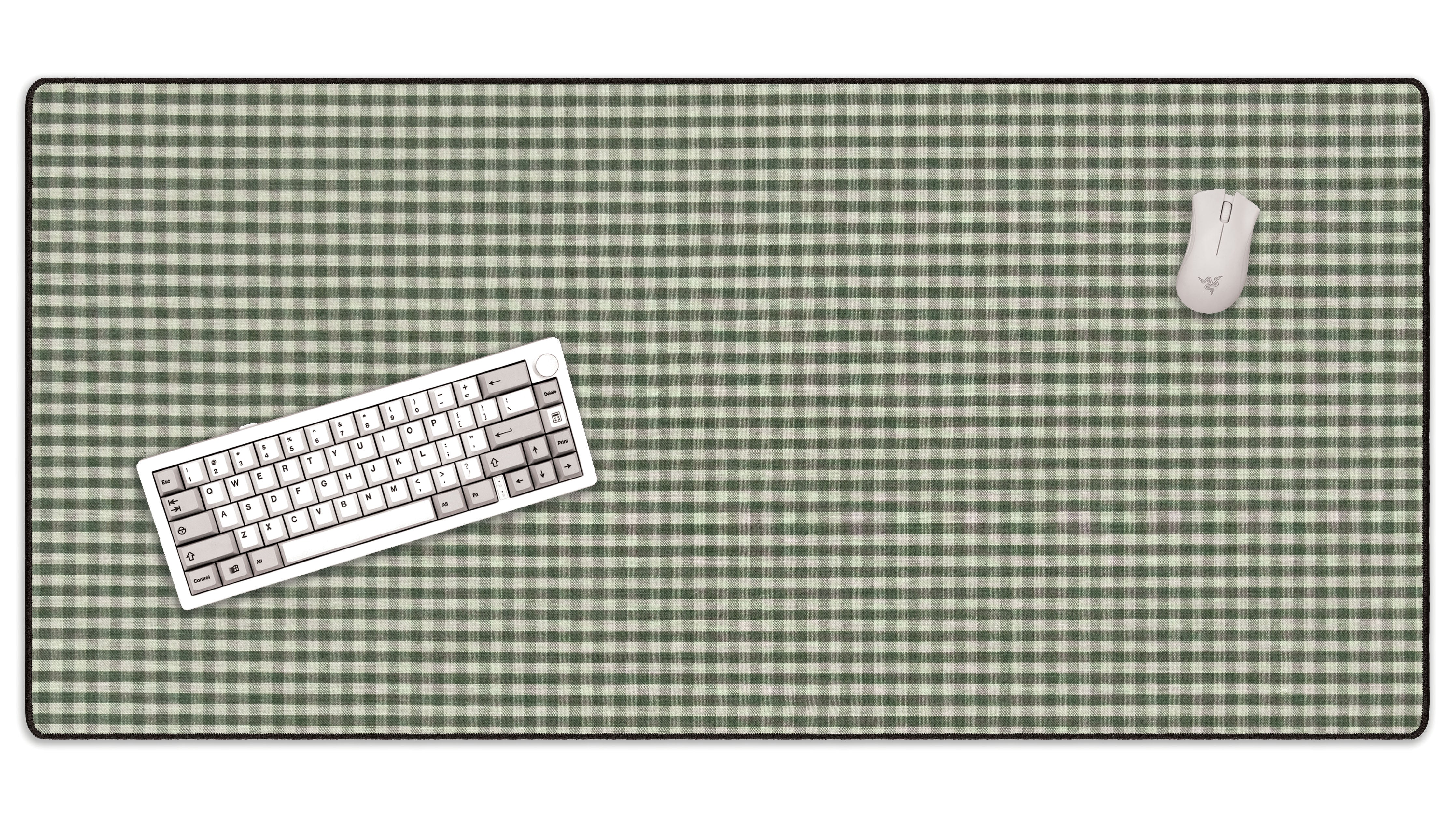 Green Gingham - The Mousepad Company